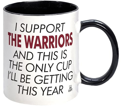 I Support The Warriors Rugby League Mug - Gift for Wigan Rugby Fan