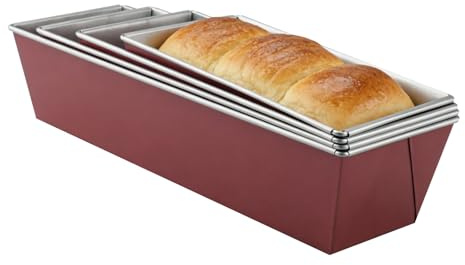 WakiHong 4 Stück Brotbackform Kasten 20/25/30/35 CM Toastbrot-Backform