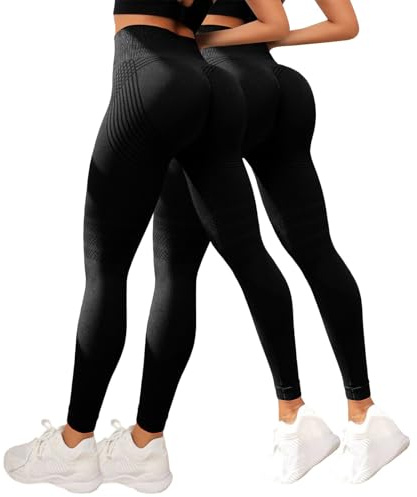 2 Stück Coreex Celluflex 3D-Kompressionsleggings 3D Anti Cellulite Kompressionleggings LipöDem Damen Felira High Waist Push Up Legging Lymphdrainage Gym Scrunch Sport Yoga Hose Sportbekleidung S-5XL