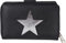 styleBREAKER Sac Portefeuille à étoile avec Aspect Paillette ou métallique, Fermeture éclair, Porte-Monnaie, Femme 02040076, Couleur:Noir/Argent métallisé