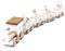 Befitery Weihnachtszug Eisenbahn Holz Zug Weihnachten Dekoration Kinder Spielzeug Geschenk 5-teilig (Weiß)