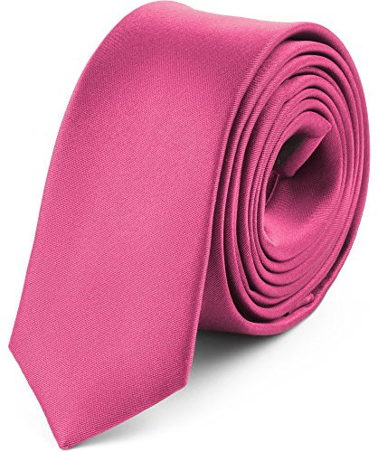 Ladeheid Herren Schmale Krawatte SP-5 (150cm x 5cm, Amarant)
