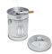 Balvi Cendrier Garbage en Forme de Poubelle avec Couvercle Métal galvanisé 13cm