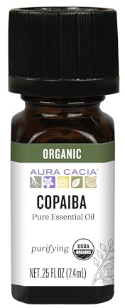 Aura Cacia Organic Essential Oil, Copaiba .25Oz