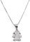 Collana con Ciondolo Bebè Girl in Argento 925 e Zirconia Bianca Argento