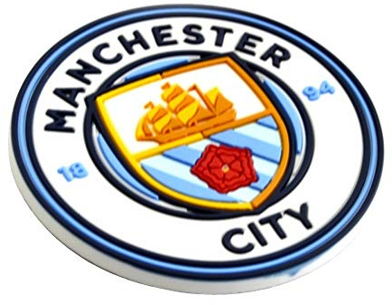Manchester City FC Official Crest Fridge Magnet (One Size) (Multicolour)