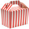 Lotus 40-Pack Vibrant Red Stripe Design Kids’ Party Boxes – Stylish & Versatile Loot Bags for Birthdays, Weddings, Picnics, Halloween & Special Events – Perfect for Treats & Celebrations (Red stripe)