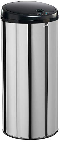 ROSSIGNOL Poubelle à ouverture automatique Sensitive - 45l - inox brillant