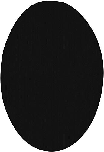 Haberdashery Online Rodilleras elásticas termoadhesivas para la ropa | Parches para reparar prendas. 6 Coderas o rodilleras de 9 x 13 cms. Color: Negro