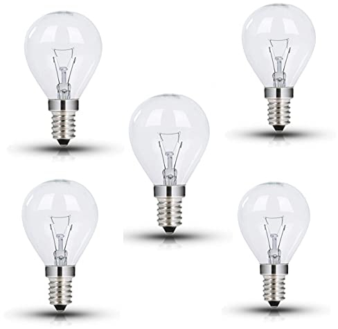 Find A Spare 5x Oven Bulbs 40W 230V E14 SES Golf Shape Small Edison Screw Lamp for Neff, Bosch, AEG Cooker 300℃