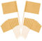SAVITA 100pcs Banderas de Palillo de Dientes, Marrón Mini Palillo de Dientes Bandera para Comida de Fiesta, Decoración de Magdalenas, Etiqueta de Queso, Ensalada de Frutas