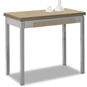 ASTIMESA Mesa de Cocina Tipo Libro 90x50cm Laminado Roble Raw