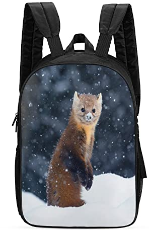 FEIGENBAOMU Kinder Schulrucksack Marten Freizeitrucksack Rucksack Junge Mädchen Kinderrucksack Schule Schultasche 17 Zoll 3D gedruckter Rucksack