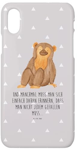 Mr. & Mrs. Panda Handyhülle passend für iPhone 10 Handyhülle, Grau