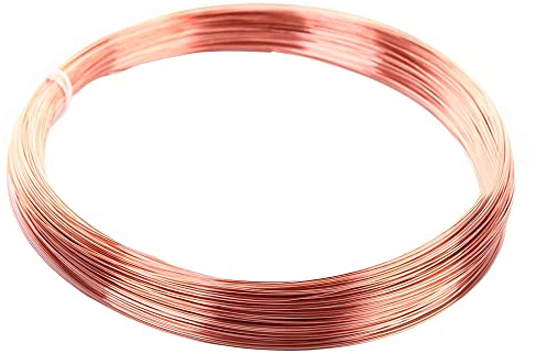 Filo di Rame Metallico per Bigiotteria,Filo Metallico per Gioielli,ø 1.0mm-20m,Senza Vernice Cu 99 Filo per Bricolage