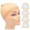 4 Stück HD Haarnetz für Perücken Nylon Ultra Dünne Perücke Kappen Elastische Atmungsaktiv Wig Caps Perücken Zubehör Perückennetz Beige