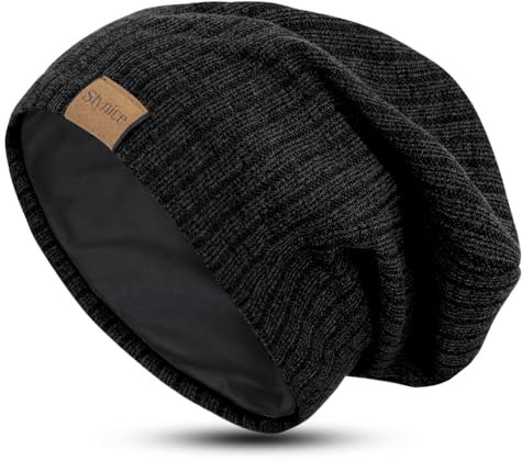 Stynice Slouch Beanie Mütze Herren Winter - Leichte Atmungsaktiv Wintermütze für Herren Damen - Dünn Mütze aus Jersey Baumwolle mit Elasthan-Anteil, Einheitsgröße