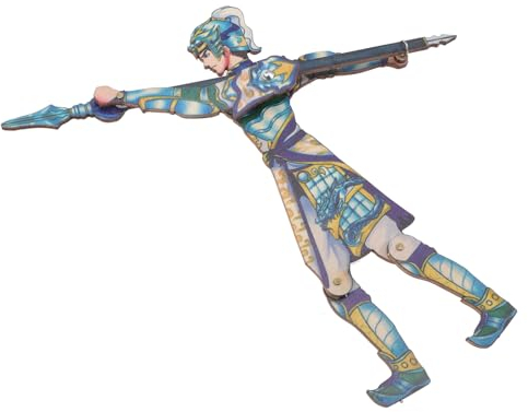 Toyvian Marionetten-schattenspiel-Ornament Handpuppe Spielpuppe DREI Königreiche Puppenspiel Schattenpuppenspiel Bausatz Selber Machen DREI Reiche Marionette Statue Puzzle Kind