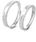 ANAZOZ Ringe Paare Silber 999, Ringe Paare mit Gravur Verstellbar Vintage-Bandring