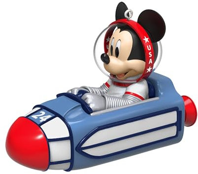 Hallmark Keepsake Weihnachtsschmuck 2024, Disney Space Mountain Clear für Launch, Geschenke für Disney-Fans