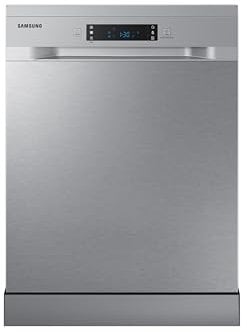 Samsung Dishwasher, Freestanding, With Auto Door, 14 Place Setting, Series 7, Silver, DW60CG550FSREU