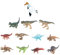Hohopeti 12 Stück Simuliertes Statisches Dinosaurier Tierspielzeug Tiere Spielzeug Dinosaurier Spielset Realistisches Spielzeug Dinosaurierfigur Dinosaurier Miniaturtier Miniatur