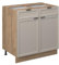 Vicco Schubunterschrank Fame-Line, Schubladenschrank für die Küche, GrauBeige, 80 cm ohne Arbeitsplatte