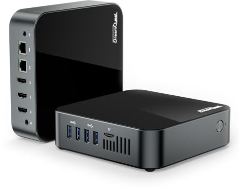 DreamQuest Mini Pc Windows 11 Pro Preload, Intel 12th N95 (up to 3.4GHz) Mini Desktop Computers with 16GB RAM 512GB M.2 SSD, Support 4k@60Hz, USB3.2 * 4, BT4.2,WiFi 5