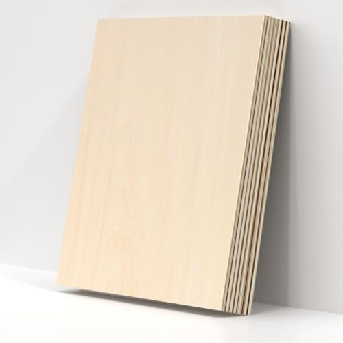 ToCome 5mm Sperrholz A3 Linde Sperrholzplatte Laserfähig 420 x 297 x 5mm Linden Holzplatte Plywood 5mm Holz für Laser (6 Stück)