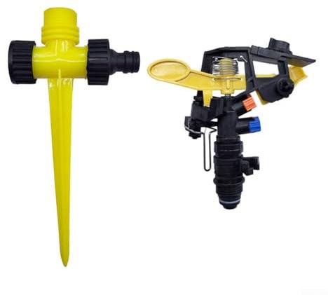 Effiziente Rasenpflege mit Metall 360 Grad automatisch rotierender Sprinkler (C)