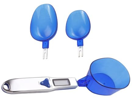 Cabilock Electronic Kitchen Digital Spoon Scale Blue 300g/0.1g Precision Measuring Food Weight Scale for Baking and Cooking