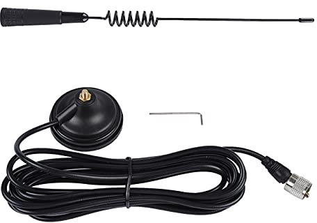 Mtlavishness 26MHz CB Radio Magnetic Antenna With 4M Extension Cord For CB 27 Car Walkie Talkie Stable Signal High Gain 30cm Height Suitable For Car Communication