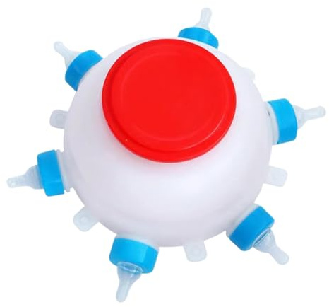 Animal Feeder - 2.5L Farm Feeding Drinking Equipment | Puppy Feeding Bottles | Automatic Lamb Milk Feeder | 6 Pacifier Farm Drinking Equipment | Milk Feeder Calf Nursing Bottles For Lamb, Puppy