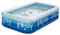 Wezalget Piscine Gonflable | Piscine Familiale Rectangulaire,Tubulaire Rectangulaire Résistant Aux UV Aquatiques Pour Les Activités D'été Dans Le Jardin Et La Plage