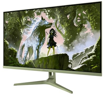 Arozzi Nova 32 Zoll Gaming Monitor 180Hz QHD Waldgrün | QHD 1440p, Adaptive Sync, HDR10, flimmerfrei, 100 % sRGB, PC & Konsole