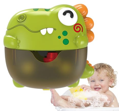 HunicandIU Blubberbläser für Badewanne - Spaßiges Babyduschtier | Musik Dinosaurier Lichtspiel Für Kinder Badespaß Drinnen Pool Zuhause