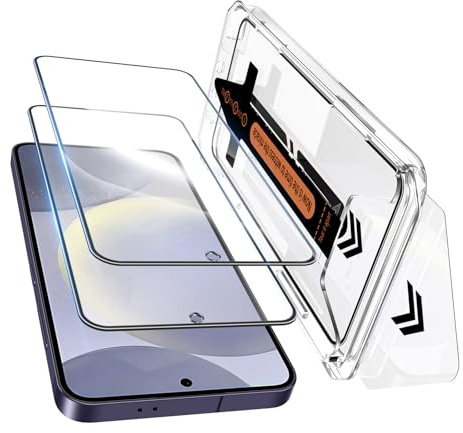 ZhuoFan Verre Trempé pour Samsung Galaxy S24 Plus/S24+ 5G Protection Ecran,Anti-Poussière Installation Automatique,Film de Dureté 10H Vitre Trempe HD Transparent Résistant aux Rayures,2 Pièces