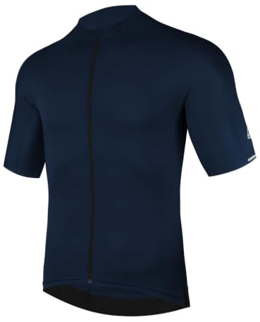 AMZSPORT Herren Kurzarm Radtrikot Fahrradtrikot mit Reißverschluss und Taschen Funktionsshirt Schnell Trocknen Jersey T-Shirt für Radsport Rennrad Fahrrad Trikots