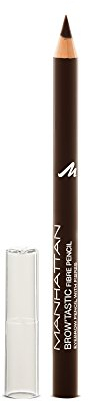 Manhattan Brow'Tastic Augenbrauenstift – Dunkelbrauner Eyebrow Pencil mit auffüllenden Fasern für dichter wirkende, definierte Augenbrauen – Farbe Dark 003 – 1 x 1,1g