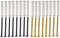 MagiDeal 16 Stück E-Gitarre doppel Coil Humbucker Pickup Federn Schrauben, Schwarz + Gold