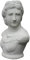 STONE art & more David Büste, 40 cm, Steinfigur, Steinguss, frostfest grau Betonoptitk