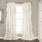 Lush Decor Reyna Window Curtain Panel Pair, 120 x 54, White