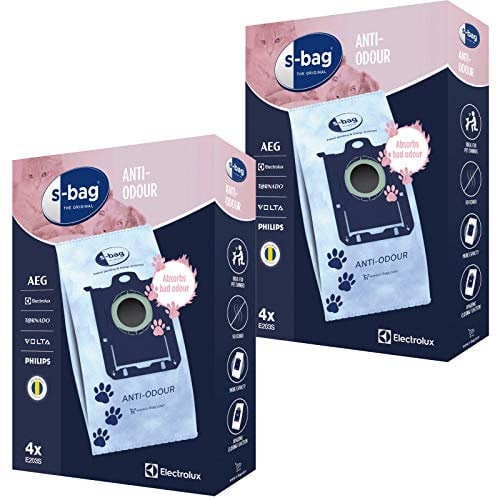 Genuine S-Bag Anti-Odour E203S E2031 Dust Bags for AEG AOS9330 P5 TURBO Vacuum Cleaner (Pack of 8)