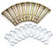 Poagavgs Metall 6.35mm x 47.625mm Cotter Pin Schneefräse-Pin Zubehör, 10er Pack, Metallic, 0.25 inches, 1/4 Zoll x 1-7/8 Zoll, 738-04155, 714-04040, MTD, Troy-Bilt, Yard-Man, Huskee, Bolens