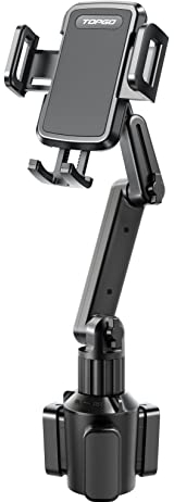 TOPGO Pro Ver KFZ Handyhalterung [Höhenverstellbar & Schüttelfrei] KFZ Handyhalterung Kompatibel mit iPhone 16 Pro Max und anderen Smartphones - Schwarz