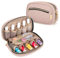 Luxja Nagellack Tasche, Nagellack Aufbewahrung für 10 Flaschen Nagellack (bis zu 15ml), Kosmetiktasche für Nagellack und Nageldesign Zubehör, Rosa