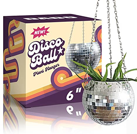 DADO Pot de Fleurs Suspendu en Forme de Boule Disco 15,2 cm