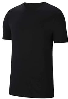 NIKE CZ0881-010 M NK PARK20 SS TEE T-Shirt Men's Black/White Size S