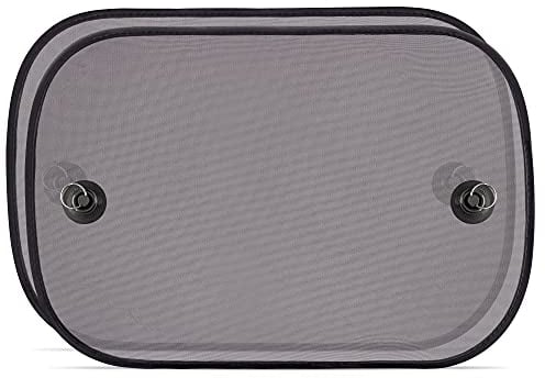 reer Travelkid Sun Basic Auto-Sonnenschutz für Kinder mit Saugnapf, Schwarz, 2er Pack