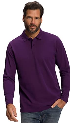 JP 1880 Polo Piquee 1/1, Viola Profondo, 5XL Uomo